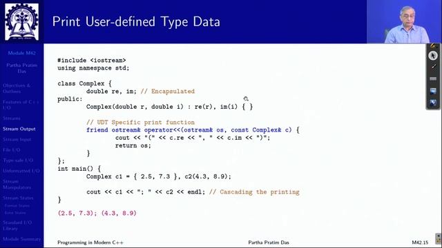 Lecture 42  Input Output  Streams in C++