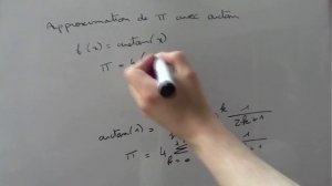 Approximation de Pi avec la fonction arctan + Python