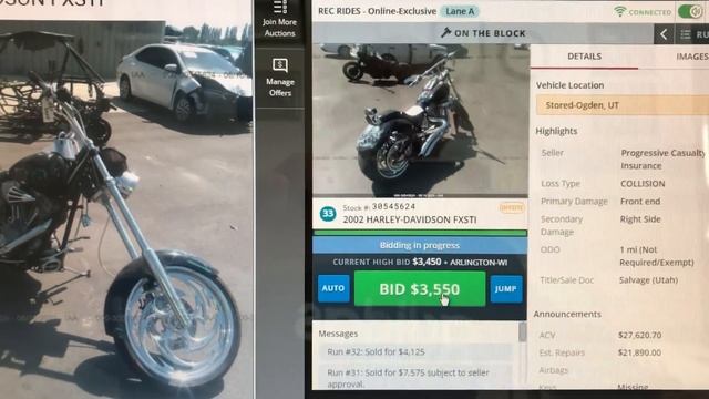 Мотоциклы из США   2002 Harley Davidson FXSTI custom смотреть онлайн