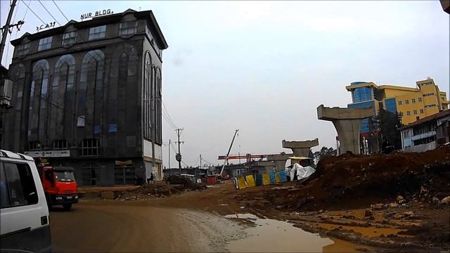 Addis Ababa Lideta ( light rail under construction ) / Аддис-Абеба, легкое метро