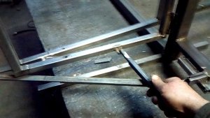 Распашные складные ворота. Макет. третий и окончательный вариант.