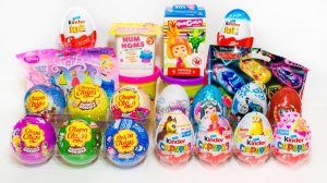 20 Киндер Сюрпризов ГАДКИЙ Я 3 Фиксики МАША и МЕДВЕДЬ Тролли Мультик про Машинки Робокар Поли