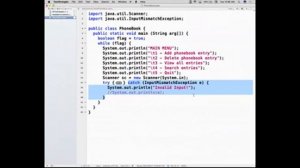 Java 1 Day 2 Screencast