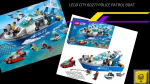 Lego City 60277 Police Patrol Boat. Сборка Лего  60277 Police Patrol Boat