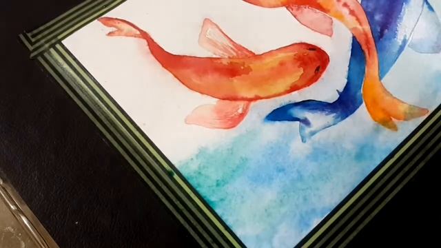 Рисунок карпов кои акварелью || Быстрое рисование смотреть онлайн