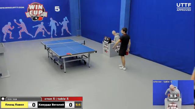 17:00 Плющ Павел 3-1 Хамурда Виталий стол 5 ЮГ-3 17.02.21 смотреть онлайн