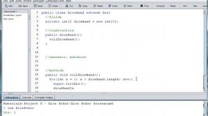 Java Dice Poker Part 2 Dice Hand 1