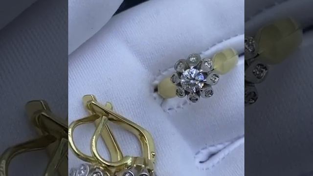 Старозаводской комплект с якутскими бриллиантами