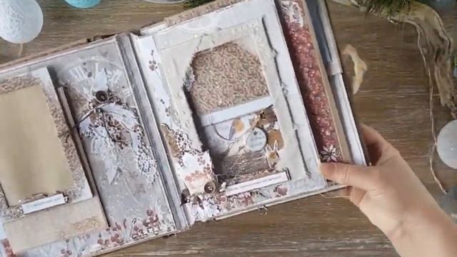 #ScrapMania_tm Альбом своими руками Видео обзор  фотоальбома Сказка