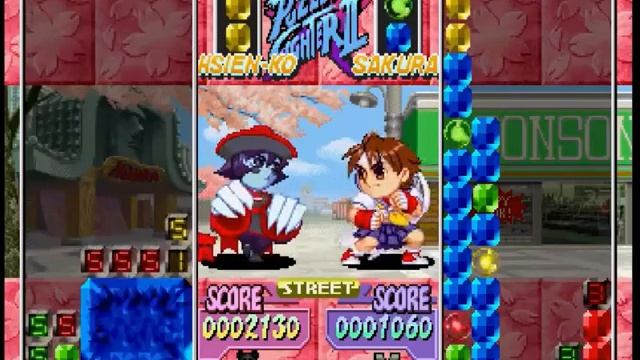Super Puzzle Fighter II Turbo - Street Puzzle Mode (Hsien-Ko) смотреть онлайн