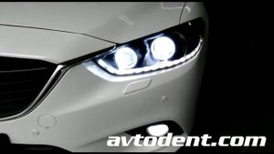 Тюнинг фар Mazda 6 - динамичные ходовые огни - просто бомба!