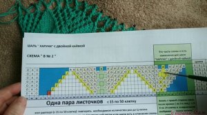 Часть 1.МК ДЛЯ НАЧИНАЮЩИХ.ПОПЕТЕЛЬНО,ПОРЯДНО. КАК СВЯЗАТЬ ШАЛЬ ХАРУНИ С ДВОЙНОЙ КАЙМОЙ.ТЕОРИЯ.СХЕМЫ