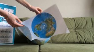 ОНЛАЙН ТРЕЙД.РУ Глобус Глобусный мир физико-политический 25 см с подсветкой на круг подставке 54644