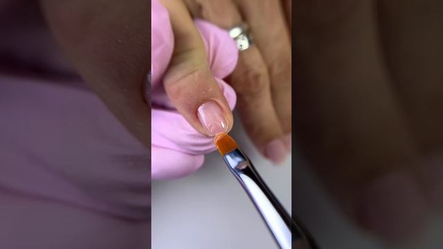 Четкий квадрат, маникюр с укреплением