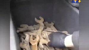 Мусорный бак - миньон из старого баллона