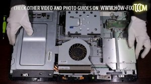 HP Pro 3420 AIO PC optical drive replacement, sustitución de la unidad óptica, замена привода