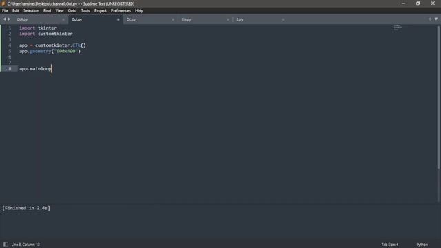 Install CustomTkinter and Create window - Python CustomTkinter Modern GUI Development #1 смотреть онлайн