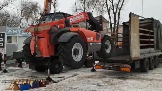 Выгрузка телескопический погрузчик Manitou MLT 634-120 LSU Turbo