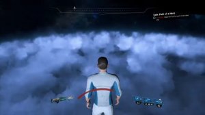 Mass Effect™: Andromeda Ryder floating in space. Nice Nexus view.