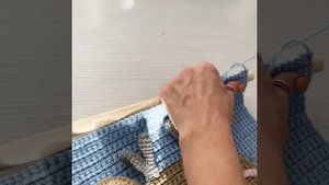 Панно вязаное крючком