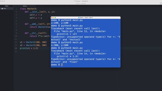 Linear interpolation between two Vector2 objects in Python