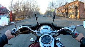 Kawasaki Vulcan 800 Classic покатушки от первого лица