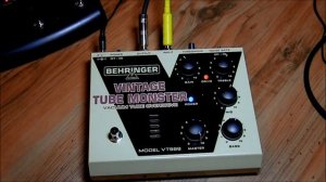 Behringer Vintage Tube Monster (VT999) Overdrive/Distortion Demo