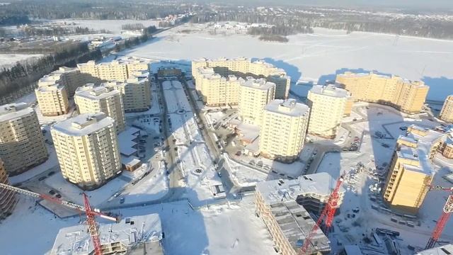 Аэросъемка ЖК "Новоснегиревский", 20.12.2016 смотреть онлайн