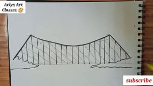 How to draw Howrah bridge|Howrah bridge sketch|Historical bridge|Monument sketch|Famous architectur