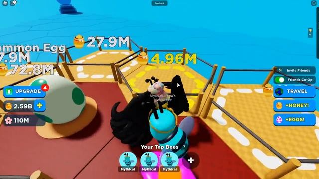 ЗАСТАВИЛА УЛЕЙ РАБОТАТЬ НА СЕБЯ! Roblox Beeface: Be a Bee! смотреть онлайн