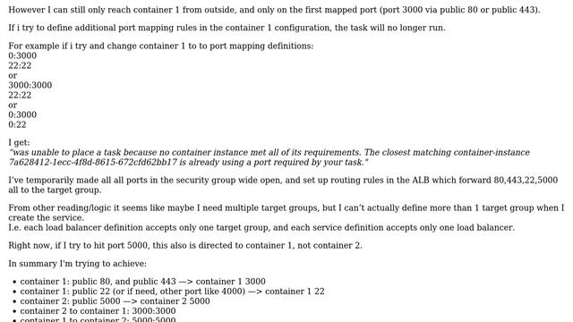 AWS: ECS/ALB setup, converting a docker-compose file, port mapping to mulitple containers смотреть онлайн