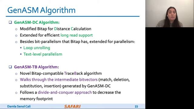 GenASM: Accelerating Approximate String Matching in Genomics (MICRO'20 Full Talk, Damla Senol Cali) смотреть онлайн