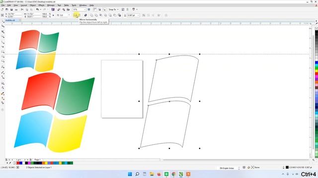How To Make Window Logo In CorelDRAW CorelDraw पर Window LOGO कैसे बनाए Create Logo In Corel смотреть онлайн