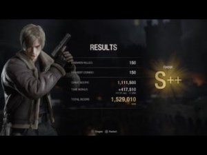 Resident Evil 4(2023) The Mercenaries | LEON - CASTLE | S++ 1.529.010