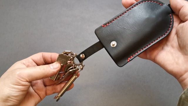 Кожаная ключница для больших ключей