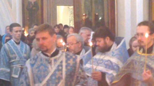 Акафист Пресвятой Богородице - часть первая .Минск .Беларусь. Свято - Духов кафедральный собор.