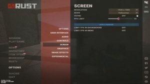 Как поставить разрешение 4:3 в Rust/Раст