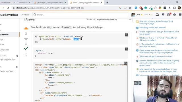 (40) Add Comments Reply section | Laravel Blog System