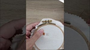 Закрепление нити в вышивке гладью и в контурных швах