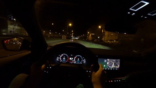 2021 Skoda OCTAVIA RS Combi 245HP NIGHT POV DRIVE Onboard (60FPS) смотреть онлайн