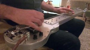 Fouke Industrial Baritone Lap Steel equipped with Duesenberg Multibender played by Craig Loveridge.