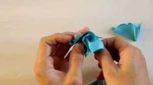 оригами кусудама из цветков