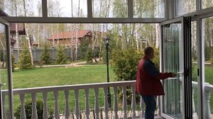 Как работает дверь Гармошка