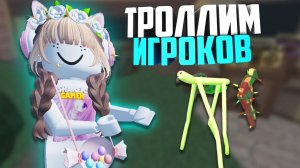 MM2 РОБЛОКС! ТРОЛЛЮ людей КАК МИНИ ЧЕЛОВЕК НЕВИДИМКА