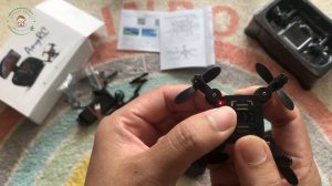 Unboxing & Review Drone K04 Pocket Flying Helicopter Kids RC Very Mini Drone