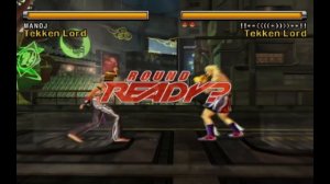 Tekken 5 Steve Gatling Guns Christie 1P (Black bra and Black pants) Acid Rain Stage (RM)