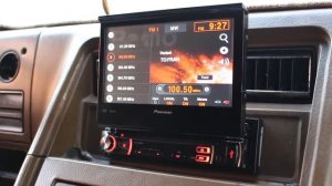 Pioneer AVH-3500DVD открытие и закрытие экрана