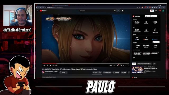 REACT de JACKY e SARAH BRYANT - KOF ALLSTAR X VF5 FS - E mais informações смотреть онлайн