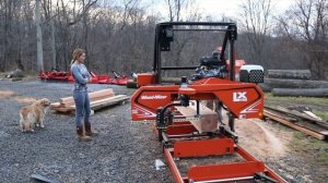 #651 More Hardwoods on The Woodmizer LX 150 Sawmill, Red Oak