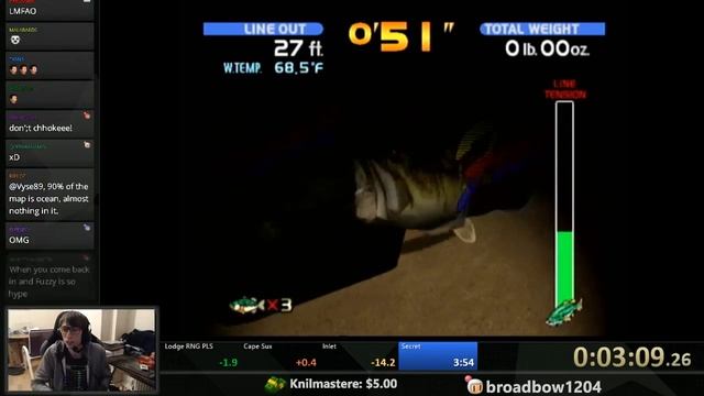 Sega Bass Fishing World Record 3:29 (Dreamcast) WR смотреть онлайн